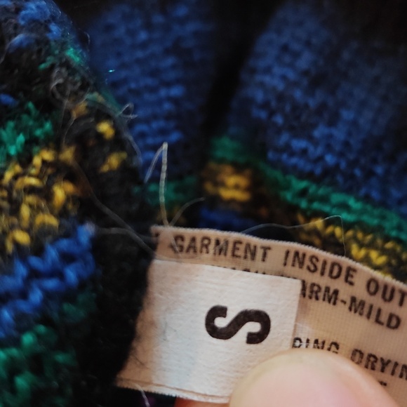 Vintage Sweater Pandora Dove Floral Knit Multicolor 90s Women's Small Pullover‎ - Picture 6 of 6